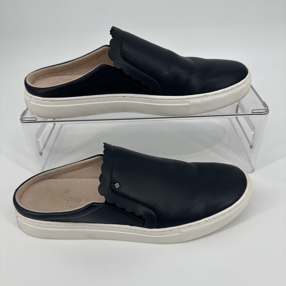 Kate Spade Andi Sneaker Mules Blazer Blue Leather Womens 8.5B